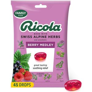 Ricola Berry Medley Family Size, 45 ct