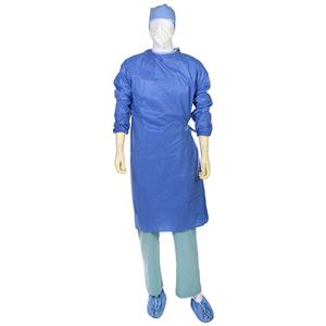 Non-Reinforced Surgical Gown RoyalSilk, Adult Large, Blue, Sterile, AAMI Level 3