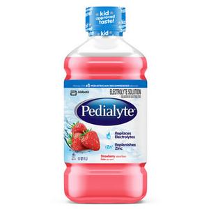 Pedialyte&reg; Ready-to-Feed Strawberry 1L Bottle, Low Osmolality, Oral Electrolyte Maintenance Solution