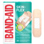 Johnson & Johnson Band-Aid&reg; Skin-Flex&reg; Adhesive Bandage, Assorted, 20 Count