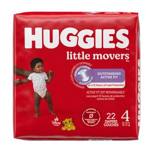 Huggies Little Movers Diapers, Size 4, Jumbo Pack – Suggested Sub for 6949539