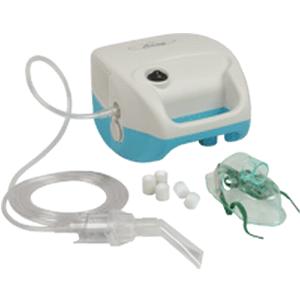 Allied Healthcare Inc Schuco&reg; Compressor Nebulizer, AC Operation 120V 60 Hz, Therapeutic Particle Size 0-1/2 &mu;m to 5&mu;m, Quiet Operation <60 dBA, Lightweight Just 3-1/2 lb., Substantial Compressor Pressure 35-45 psig