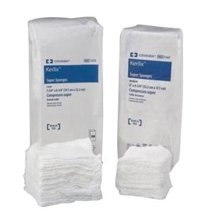 Kerlix Woven Super Sponge, Medium, Sterile 10's Tray, 6" x 6-3/4"