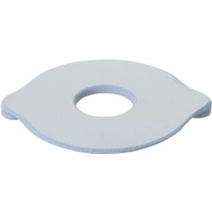 All-Flexible Compact Flat Mounting Ring 1-3/8" Opening, 3-3/4" x 3-1/8", Green Neoprene Rubber