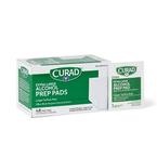 Curad Medium 2-Ply Sterile Alcohol Prep Pad, XL Size, 4" x 5.5", 48 Count
