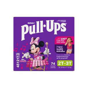 Kimberly Clark Pull-Ups&reg; Learning Designs&reg; Training Pant, for Girl, Size 2T to 3T, Giga Pack