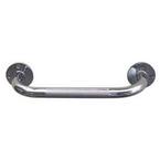 HealthSmart Steel Knurled Grab Bar 12", Extends 4-5/8" From Wall, Bar Diameter Measures 1"