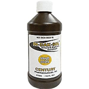 Di-Dak-Sol Diluted Dakin's Solution 0.0125%, 16 oz. Bottle