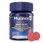 Mucinex Children's Mighty Chews Nighttime Cold & Flu, Mixed Berry, 16 ct