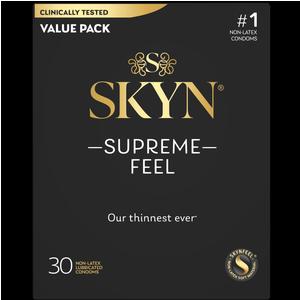 SKYN Supreme Feel, Non-Latex Lubricated Condom, 30 ct