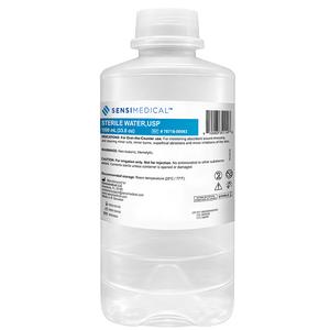 Sensimedical Sterile Water USP, 1000mL Premium Cap Bottle