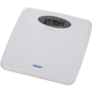 Pelstar LLC Professional Home Care Digital Floor Scale 440 lb Capacity, White, Durable Non-skid Platform Mat