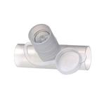Teleflex In-line Valved Nebulizer Tee, 22mm x 22mm OD, 18mm ID