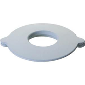 All-Flexible Compact Convex Mounting Ring 1" Opening, 3-3/4" x 3-1/8", Green Neoprene Rubber