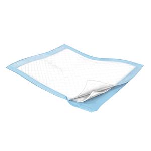 Cardinal Health Underpads, WINGS Basic, Light Absorbency, Light Blue, 23" x 36"