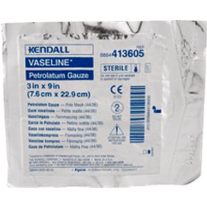 Kendall Vaseline™ Sterile Non-Adherent Petrolatum Gauze Strip 3" x 9" - Replaces 55CWNM39A