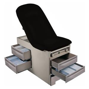 Cardinal Health&trade; Exam Table, with Pelvic Tilt and Drawer Warmer, 28" x 32" x 57.3" to 71" 500 lb Capacity, Black