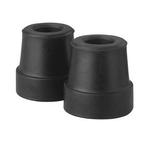 Medline Industries Guardian&reg; Cane Tip with Reinforcing Metal Insert 1/2" I.D, For Small Base Canes, Black