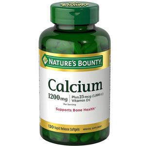 Nature's Bounty Absorbable Calcium with Vitamin D Softgels, 1200mg, 120 ct - REPLACES NHS83437