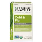 Forces of Nature Cold & Flu Relief Maximum Strength, Organic, Homeopathic, Sublingual, 10ml (0.34 fl oz)