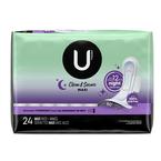 U by Kotex Premium Maxi X-Heavy Overnight with Wing Pad, Security - REPLACES 6951755