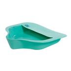 Alimed Bariatric Bed Pan w/ Anti-Splash, 15" L x 14-1/4" W x 3" H, Mint Green, Plastic, 1200 lb Weight Limit - REPLACES AZ711255