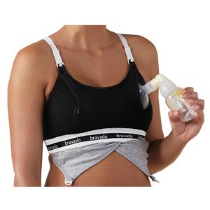 Clip and Pump Hands-Free Nursing Bra Accessory, Black, X-Large