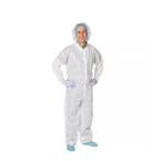 Cardinal Health&trade; Staff Coveralls, Fluid-Resistant, XL, White