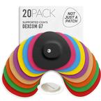 Not Just A Patch Original Patches for Dexcom G7 and Stelo, Multicolor, 20 ct
