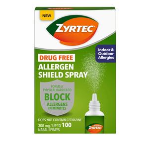 Adult Zyrtec Allergen Shield Spray, 100 Sprays