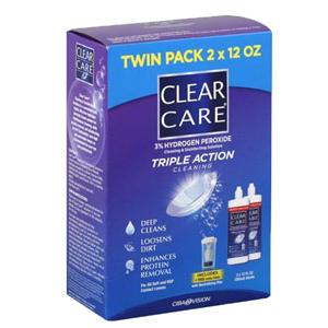 Alcon Clear Care&reg; Cleaning and Disinfection Solution 2 x 12 oz