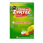 Children's Zyrtec 10mg Dissolve Tabs, Citrus Flavor, 24 ct