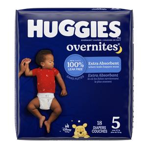 Huggies OverNites Diapers, Size 5, Jumbo Pack - Replaces 6940684