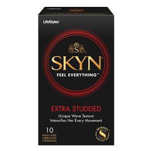 LifeStyles&reg; Skyn Feel Everything&trade; Extra Studded Contraceptive Condom, 22 Count