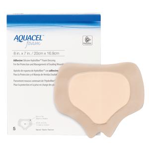 ConvaTec AQUACEL&reg; Gelling Adhesive Foam Dressing 8" x 7" Sacral