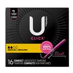 U by Kotex Supreme Premium Compact Tampons, Regular, 16 ct, Replaces Item 6951569