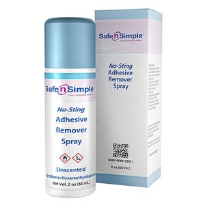 Safe N Simple No-Sting Adhesive Remover Spray, 1.7 oz Aerosol Can