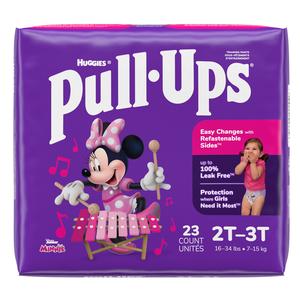 Kimberly Clark Pull-Ups® Learning Designs® Training Pant, For Girl, Size 2T to 3T, 23 Count - Replaces 6945132