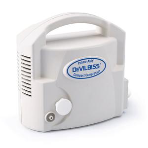 DeVilbiss Pulmo-Aide&reg; Compact Compressor with Disposable Nebulizer 4" H x 7-1/2" W x 7-1/5" D, 58 to 62dBA Sound Level, 6mL Nebulizer