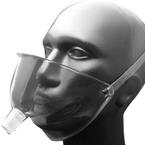 Salter Labs Comfort Face Tent without Aerosol Tube Clear, with an Elastic Head Strap