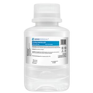 Sensimedical Sterile Water USP, 250mL Premium Cap Bottle