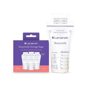 Emerson Lansinoh&reg; Breast Milk Storage Bag, 6 oz, 100 Count, Clear