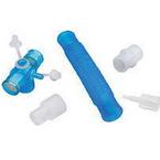 CareFusion AirLife&trade; Ventilator Monitoring Adapter Circuit with 15mm I.D. Base, 6" Flextube, Two One-Way Valves, Oxygen Tube Connector, 22mm O.D. Tube Adapter, 22mm I.D./15mm I.D. Adapter.