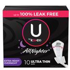 U by Kotex Super Premium Ultra Thin Overnight Pad with Wings, 12 ct, Replaces Item 6947789.