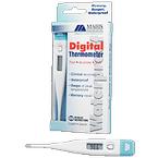 Mabis Digital Thermometer Fahrenheit with Beeper, Waterproof, Fast 60-Sec Readout, Auto Shut-Off