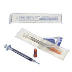 Monoject&trade; SoftPack Insulin Syringe with 30G x 5/16" L Needle and Accu-tip&trade; Flat Plunger Tip 3/10mL Capacity