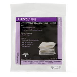 Puracol Plus Collagen Dressing, 1" x 8" Rope