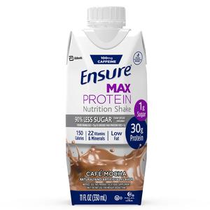 Abbott Ensure&reg; Max Protein Nutritional Shake, Ready To Drink, Cafe Mocha, 11 oz