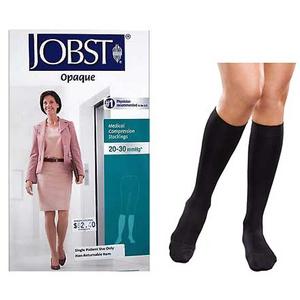 BSN Jobst&reg; SoftFit Knee-High Compression Stocking, 20 to 30 mmHg, Closed Toe, Medium, Opaque Black