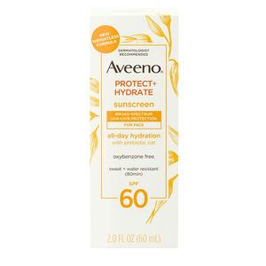 Aveeno Protect + Hydrate Sunscreen Face Lotion, SPF 60, 2 oz